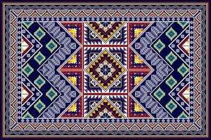 geometrisches abstraktes ethnisches Musterdesign. aztekischer Stoff Teppich Mandala Ornamente Textildekorationen Tapete. tribal boho native ethnische türkei traditionelle stickerei vektor hintergrund
