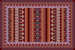 geometrisk abstrakt etnisk mönsterdesign. Aztec tyg matta mandala ornament textil dekorationer tapet. tribal boho infödda etniska kalkon traditionell broderi vektor bakgrund