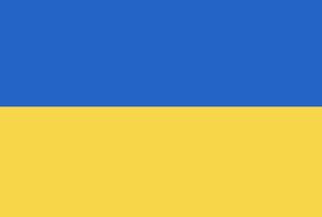 Ukraine-Flaggen-Vektorsymbol in offizieller Farbe und korrekten Proportionen vektor