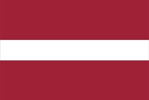 Lettland-Flaggenvektorsymbol in offizieller Farbe und korrekten Proportionen vektor