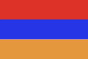 armenien flagg vektor ikon i officiella färg och proportion korrekt