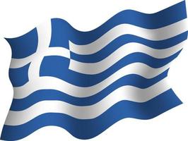 Flagge der griechischen Wellenvektorillustration vektor