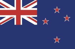 flagge von neuseeland.offizielle maße und farben. Vektor-Illustration