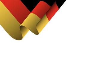 Flagge von Deutschland Wellenbewegungsvektorillustration vektor