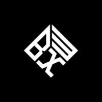 bxw-Buchstaben-Logo-Design auf schwarzem Hintergrund. bxw kreative Initialen schreiben Logo-Konzept. bxw Briefgestaltung. vektor