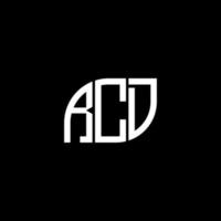 RCD-Brief-Logo-Design auf schwarzem Hintergrund. rcd kreative Initialen schreiben Logo-Konzept. RCD-Briefgestaltung. vektor