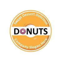 Food Vector Design weiche runde süße Donuts, die jeder liebt, Kinder oder Erwachsene, geeignet für Unternehmen, Aufkleber, Siebdruck, Flayer