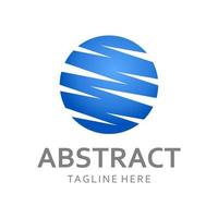 abstraktes Globus-Technologie-Logo vektor