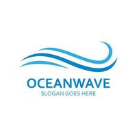 ocean wave logotyp vektor