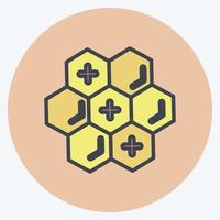 Symbol Propolis. geeignet für Bienenzucht. Farbe Mate-Stil. einfaches Design editierbar. Design-Vorlagenvektor. einfache Abbildung vektor