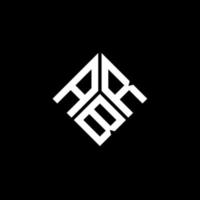 abr-Buchstaben-Logo-Design auf schwarzem Hintergrund. abr kreative Initialen schreiben Logo-Konzept. abr Briefgestaltung. vektor