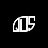 qds brev logotyp design på svart bakgrund. qds kreativa initialer bokstavslogotyp koncept. qds bokstavsdesign. vektor
