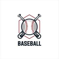 baseball emblem klubb, sport spel logotyp för turnering illustration vektor