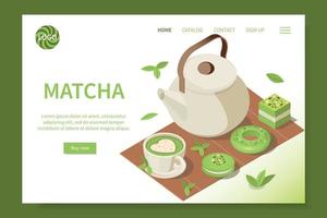 målsida för matcha te vektor