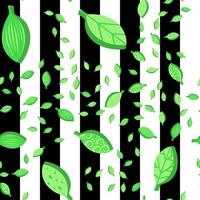 gröna stiliserade blad sömlösa vektormönster vektor