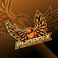 Phoenix-Esport-Maskottchen-Logo-Design