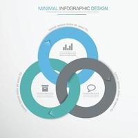 Business-Infografik-Vorlage mit Symbol, Vektor-Design-Illustration vektor