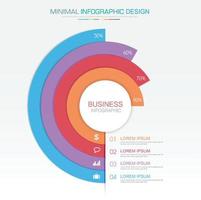 business infographic mall med ikon, vektor design illustration