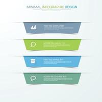 Business-Infografik-Vorlage mit Symbol, Vektor-Design-Illustration vektor