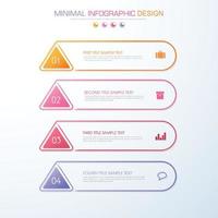 Business-Infografik-Vorlage mit Symbol, Vektor-Design-Illustration vektor