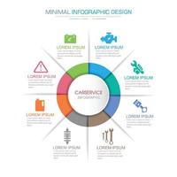 business infographic mall med ikon, vektor design illustration