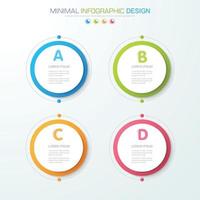 business infographic mall med ikon, vektor design illustration