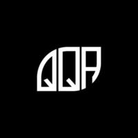 qqa brev logotyp design på svart bakgrund. qqa kreativa initialer bokstavslogotyp koncept. qqa bokstavsdesign. vektor