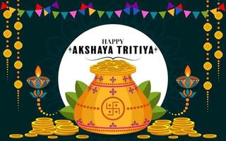 indisches religiöses fest akshaya tritiya vektor