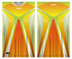 Trikot-Sporthemd-Vorlagendesign für Fußballsport, Basketball, Laufuniform in Vorderansicht, Rückansicht. Shirt-Mockup-Vektor, Design sehr einfach und leicht anzupassen vektor