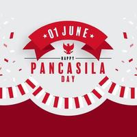 pancasila dag indonesiska nationaldag vektor