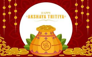 indisk religiös festival akshaya tritiya vektor