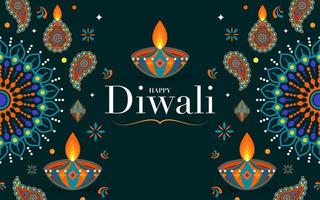 fröhliches diwali, deepavali oder dipavali das fest vektor