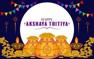 indisk religiös festival akshaya tritiya vektor