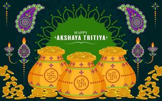 indisk religiös festival akshaya tritiya vektor