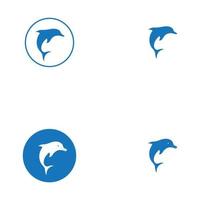 delfin ikon logotyp design vektor