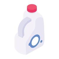 en ikon av mjölkburk isometrisk design vektor