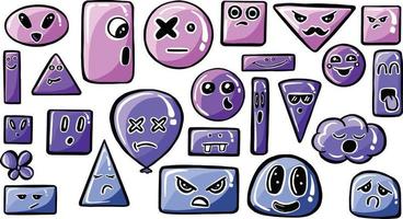smiley faces dekal emoji love seamless mönster. tecknad vektor ungdom roligt meddelande bakgrund.