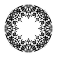 handgezeichnetes Mandala. dekoration in ethnischer orientalischer gekritzelverzierung. vektor