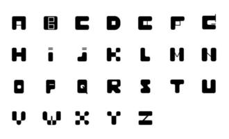 englisches alphabet, buchstaben vektor