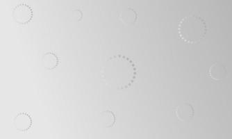grauer Verlaufshintergrund mit gepunkteten Kreiselementen. leeres Design für Banner vektor
