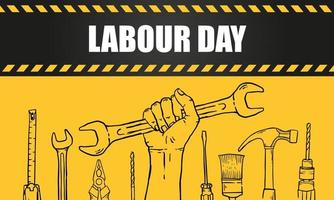 Happy Labor Day Banner. 1. Mai. Designvorlage. Vektor-Illustration vektor