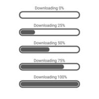 vektor illustration av nedladdningsprocessen mall ikon