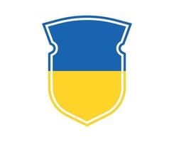 ukrainska emblem flagga design nationella Europa abstrakt symbol vektorillustration vektor
