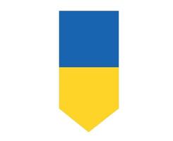 ukraine flag band emblem symbol design national europa vektor abstrakte illustration