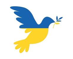 ukraine friedenstaube flag national europa vektor emblem symbol abstraktes illustrationsdesign