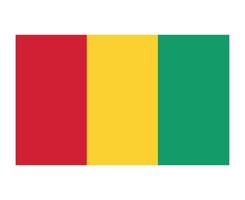 guinea flagge national afrika emblem symbol symbol vektor illustration abstraktes design element