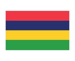 mauritius flagga nationella Afrika emblem symbol ikon vektor illustration abstrakt designelement