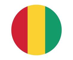 Guinea-Flagge nationales Afrika-Emblem Symbol Vektor Illustration abstraktes Gestaltungselement