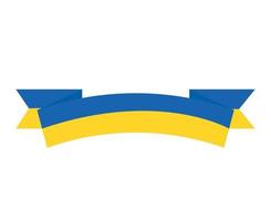 ukraine band emblem flag symbol design national europa vektor abstrakte illustration