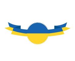 ukraine band emblem symbol design flagge national europa symbol vektor abstrakte illustration